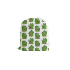 Kermit The Frog Pattern Drawstring Pouch (small)