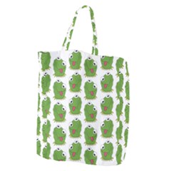 Kermit The Frog Pattern Giant Grocery Tote