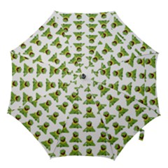 Kermit The Frog Hook Handle Umbrellas (small) by Valentinaart