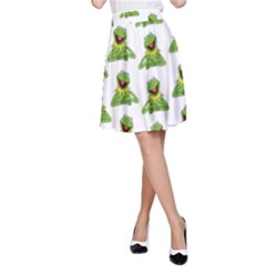 Kermit The Frog A-line Skirt by Valentinaart