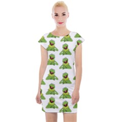 Kermit The Frog Cap Sleeve Bodycon Dress by Valentinaart