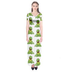 Kermit The Frog Short Sleeve Maxi Dress by Valentinaart