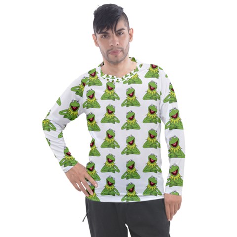 Kermit The Frog Men s Pique Long Sleeve Tee by Valentinaart