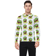 Kermit The Frog Men s Long Sleeve Rash Guard by Valentinaart