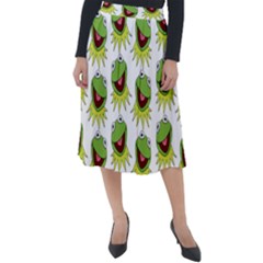 Kermit The Frog Classic Velour Midi Skirt  by Valentinaart