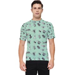 Insects Pattern Men s Short Sleeve Rash Guard by Valentinaart