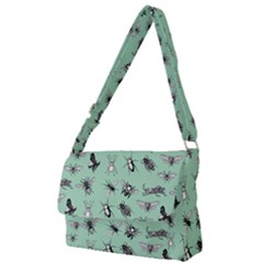 Insects Pattern Full Print Messenger Bag (s) by Valentinaart