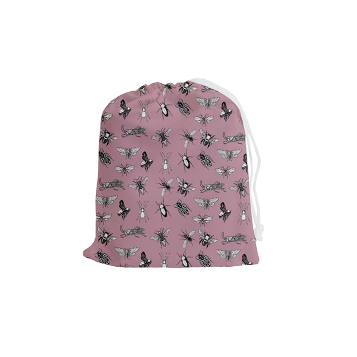 Insects pattern Drawstring Pouch (Medium)