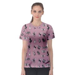 Insects pattern Women s Sport Mesh Tee