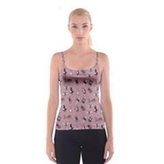 Insects Pattern Spaghetti Strap Top