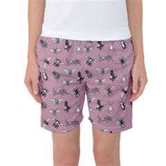 Insects Pattern Women s Basketball Shorts