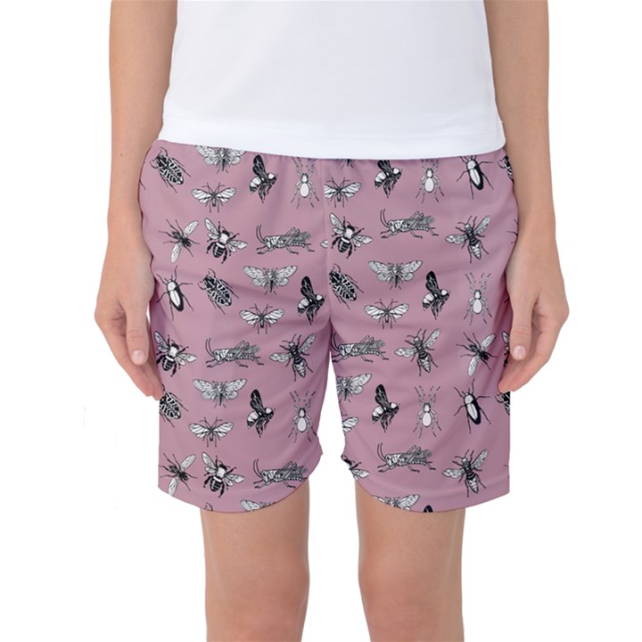 Insects pattern Women s Basketball Shorts