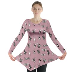 Insects pattern Long Sleeve Tunic 