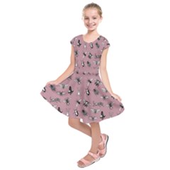 Insects pattern Kids  Short Sleeve Dress