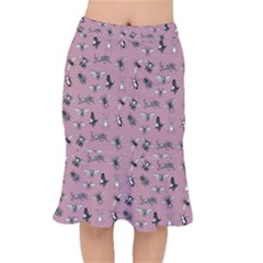 Insects pattern Short Mermaid Skirt