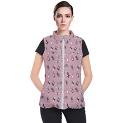 Insects pattern Women s Puffer Vest