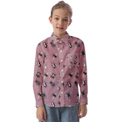 Insects pattern Kids  Long Sleeve Shirt