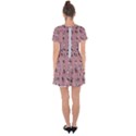 Insects pattern Drop Hem Mini Chiffon Dress View2