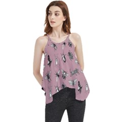Insects pattern Flowy Camisole Tank Top