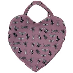 Insects pattern Giant Heart Shaped Tote