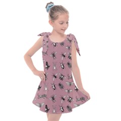 Insects pattern Kids  Tie Up Tunic Dress