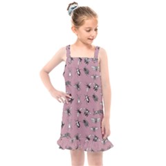 Insects Pattern Kids  Overall Dress