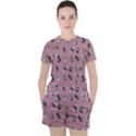 Insects pattern Women s Tee and Shorts Set View1