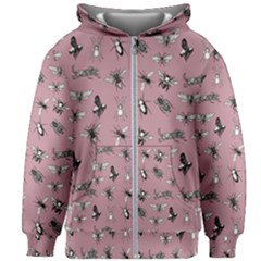 Insects pattern Kids  Zipper Hoodie Without Drawstring