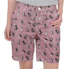 Insects Pattern Pocket Shorts