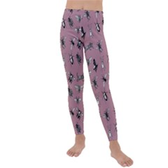 Insects pattern Kids  Lightweight Velour Leggings