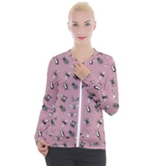 Insects pattern Casual Zip Up Jacket