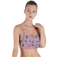 Insects pattern Layered Top Bikini Top 