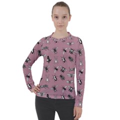Insects pattern Women s Pique Long Sleeve Tee