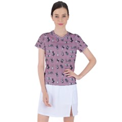 Insects Pattern Women s Sports Top