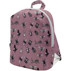 Insects pattern Zip Up Backpack