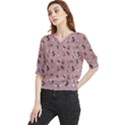 Insects pattern Quarter Sleeve Blouse View1