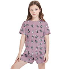 Insects pattern Kids  Tee And Sports Shorts Set