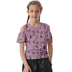 Insects Pattern Kids  Butterfly Cutout Tee by Valentinaart