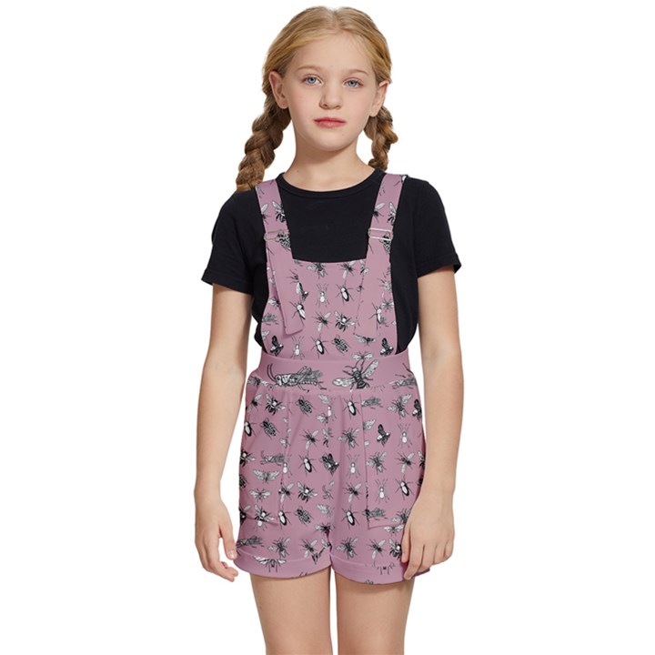 Insects pattern Kids  Short Overalls