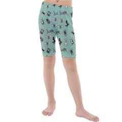 Insects Pattern Kids  Mid Length Swim Shorts