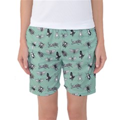 Insects Pattern Women s Basketball Shorts by Valentinaart