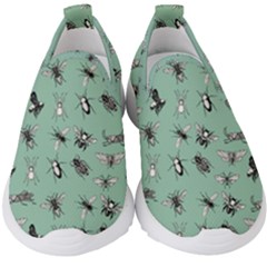 Insects Pattern Kids  Slip On Sneakers by Valentinaart
