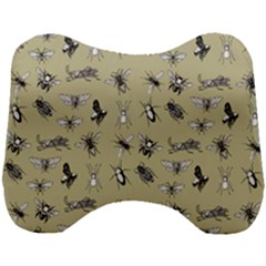 Insects Pattern Head Support Cushion by Valentinaart