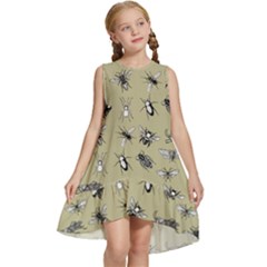 Insects Pattern Kids  Frill Swing Dress by Valentinaart