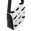 Bat pattern Flap Closure Messenger Bag (S) View2