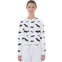 Bat Pattern Women s Slouchy Sweat by Valentinaart