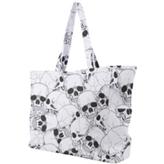 Skull Pattern Simple Shoulder Bag by Valentinaart