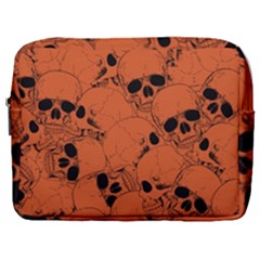 Skull Pattern Make Up Pouch (large) by Valentinaart