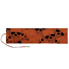 Skull Pattern Roll Up Canvas Pencil Holder (l)