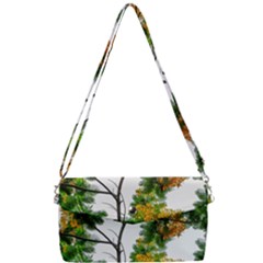 Tree Sunlight Forest Nature Landscape Sunrise Fog Removable Strap Clutch Bag